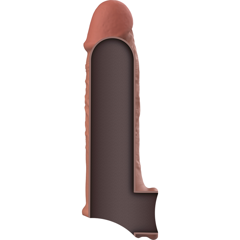 VIRILXL - ESTENSIONE PENIENA MARRONE IN SILICONE LIQUIDO V9
