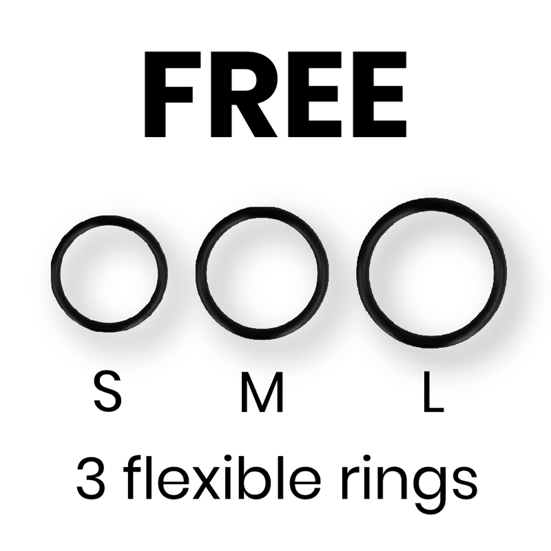 CYBER SILICOCK - STRAP HARNESS WITH 3 FREE RINGS