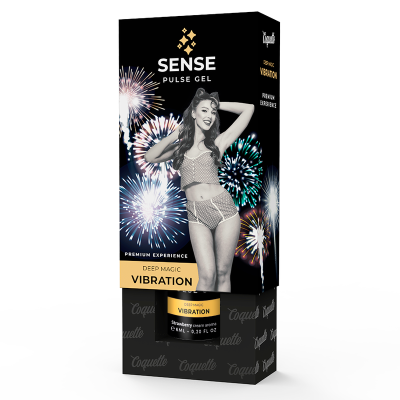 COQUETTE CHIC DESIRE - GEL VIBRANTE PULSE FRESA PREMIUM LÍQUIDO 6ML