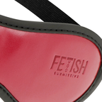 FETISH SUBMISSIVE DARK ROOM - MÁSCARA DE CUERO VEGANO CON FORRO DE NEOPRENO