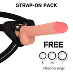 ROCKARMY - ARNÉS + DILDO DE SILICONA LÍQUIDA PREMIUM KINGCOBRA 24 CM -O- 4.77 CM
