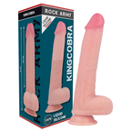 ROCKARMY - ARNÉS + DILDO DE SILICONA LÍQUIDA PREMIUM KINGCOBRA 24 CM -O- 4.77 CM