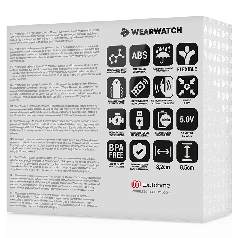 WEARWATCH - WATCHME DOUBLE TECHNOLOGY INDIGO/SEA WATER VIBRATOR