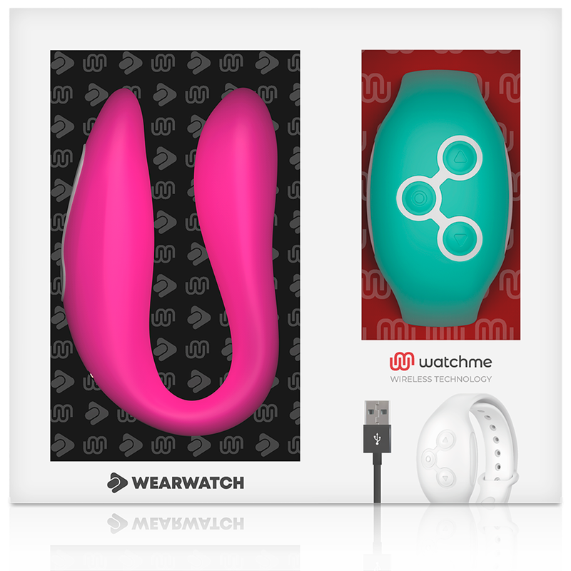 WEARWATCH - VIBRATORE WATCHME DOPPIA TECNOLOGIA FUCSIA / ACQUA DI MARI